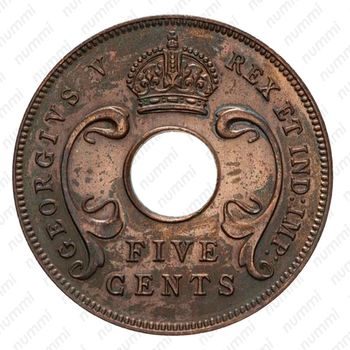 5 центов 1921 [Восточная Африка] - Аверс