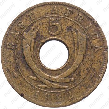 5 центов 1922 [Восточная Африка] - Реверс