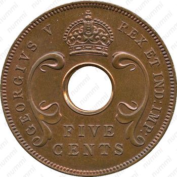 5 центов 1934 [Восточная Африка] - Аверс