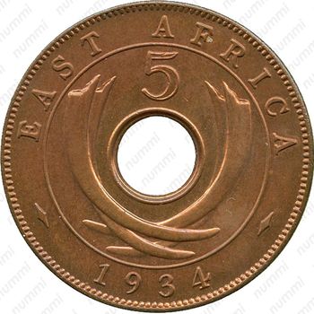 5 центов 1934 [Восточная Африка] - Реверс