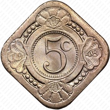 5 центов 1948 [Кюрасао] - Реверс