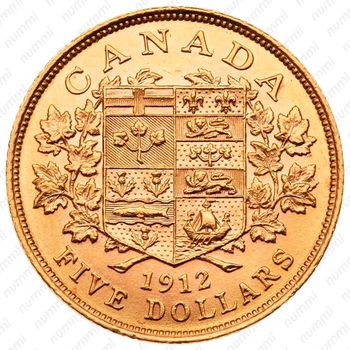 5 долларов 1912 [Канада] - Реверс