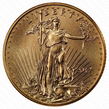 5 долларов 2017, Американский золотой Орёл (American Gold Eagle) [США] - Аверс