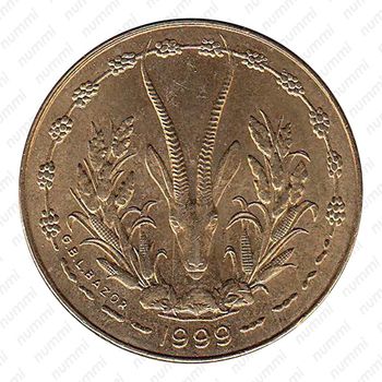5 франков 1999 [Западная Африка (BCEAO)] - Аверс