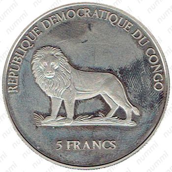 5 франков 2000, Панамский канал [Демократическая Республика Конго] - Аверс