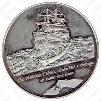 5 франков 2000, Панамский канал [Демократическая Республика Конго] - Реверс