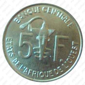 5 франков 2009 [Западная Африка (BCEAO)] - Реверс