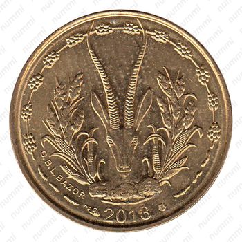 5 франков 2013 [Западная Африка (BCEAO)] - Аверс