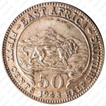 50 центов 1943 [Восточная Африка] - Реверс