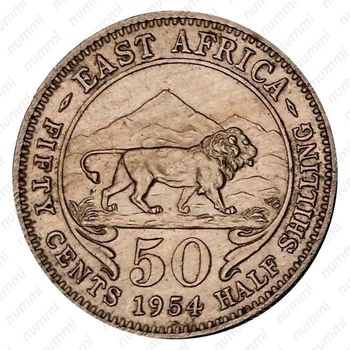 50 центов 1954 [Восточная Африка] - Реверс