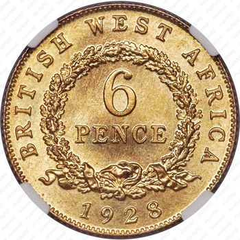 6 пенсов 1928 [Британская Западная Африка] - Реверс