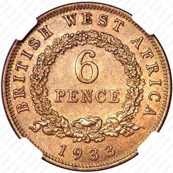 6 пенсов 1933 [Британская Западная Африка] - Реверс