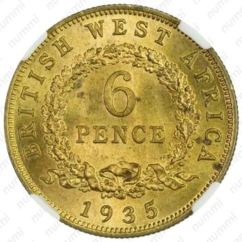 6 пенсов 1935 [Британская Западная Африка] - Реверс