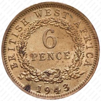 6 пенсов 1943 [Британская Западная Африка] - Реверс
