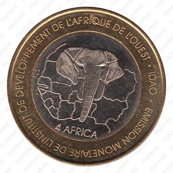 6000 франков 2006, Гордимся Африкой [Сенегал] - Реверс