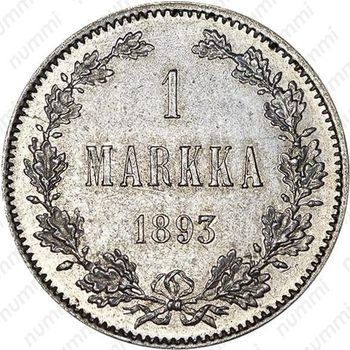 1 марка 1893, L - Реверс