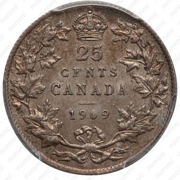 25 центов 1909 [Канада] - Реверс