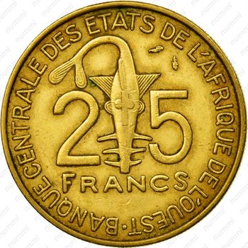 25 франков 1984 [Западная Африка (BCEAO)] - Реверс