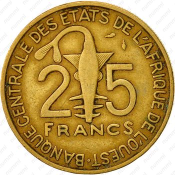 25 франков 1989 [Западная Африка (BCEAO)] - Реверс