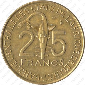 25 франков 1990 [Западная Африка (BCEAO)] - Реверс