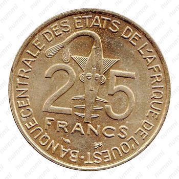 25 франков 1999 [Западная Африка (BCEAO)] - Реверс