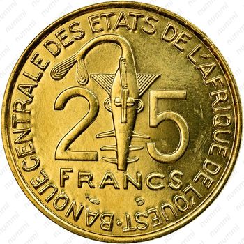 25 франков 2000 [Западная Африка (BCEAO)] - Реверс