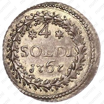 4 сольдо 1767 [Италия] - Реверс