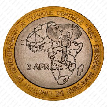4500 франков 2007, Иоанн Павел II [Центральноафриканская Республика (ЦАР)] - Аверс