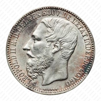 5 франков 1891 [Демократическая Республика Конго] - Аверс