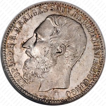 5 франков 1894 [Демократическая Республика Конго] - Аверс