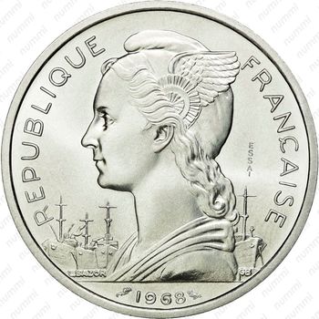 5 франков 1968 [Джибути] - Аверс