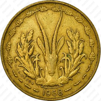 5 франков 1968 [Западная Африка (BCEAO)] - Аверс