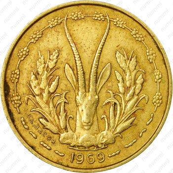 5 франков 1969 [Западная Африка (BCEAO)] - Аверс