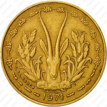 5 франков 1971 [Западная Африка (BCEAO)] - Аверс
