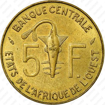 5 франков 1976 [Западная Африка (BCEAO)] - Реверс