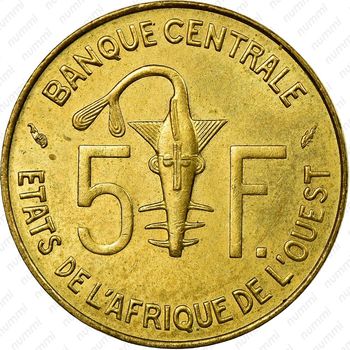 5 франков 1977 [Западная Африка (BCEAO)] - Реверс