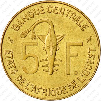 5 франков 1982 [Западная Африка (BCEAO)] - Реверс