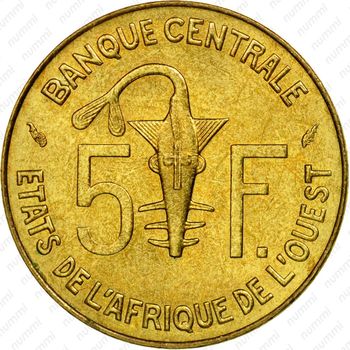 5 франков 1985 [Западная Африка (BCEAO)] - Реверс