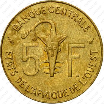 5 франков 1986 [Западная Африка (BCEAO)] - Реверс