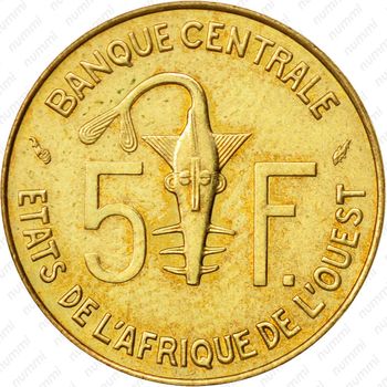 5 франков 1987 [Западная Африка (BCEAO)] - Реверс
