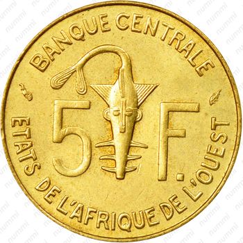 5 франков 1989 [Западная Африка (BCEAO)] - Реверс