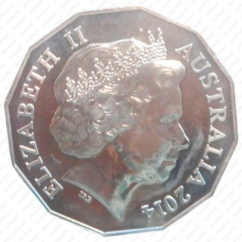 50 центов 2014, Гвинея [Австралия] - Аверс