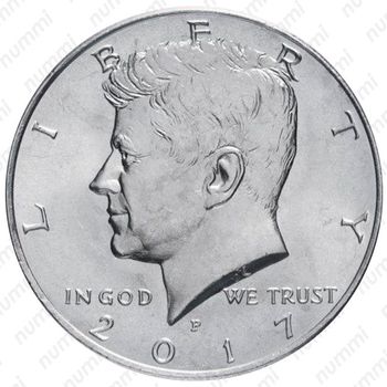 50 центов 2017, P, Kennedy Half Dollar (Кеннеди) [США] - Аверс