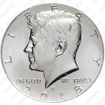 50 центов 2018, P, Kennedy Half Dollar (Кеннеди) [США] - Аверс