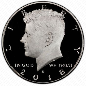 50 центов 2018, S, серебро [США] Proof - Аверс
