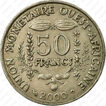 50 франков 2000 [Западная Африка (BCEAO)] - Реверс