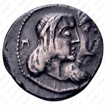 драхма (drachm) 15-14 до н. э. Набатея - Аверс
