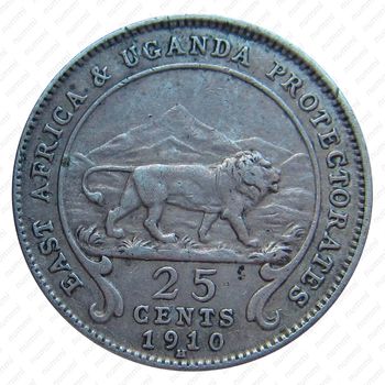 25 центов 1910 [Восточная Африка] - Реверс