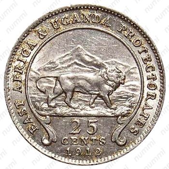 25 центов 1912 [Восточная Африка] - Реверс