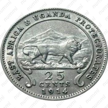 25 центов 1914 [Восточная Африка] - Реверс